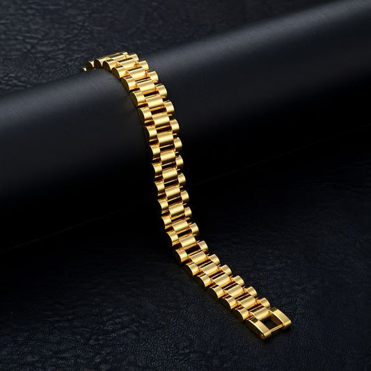 Luxury Stainless Steel Rolex Bracelets: Gold-Plated for Men and women